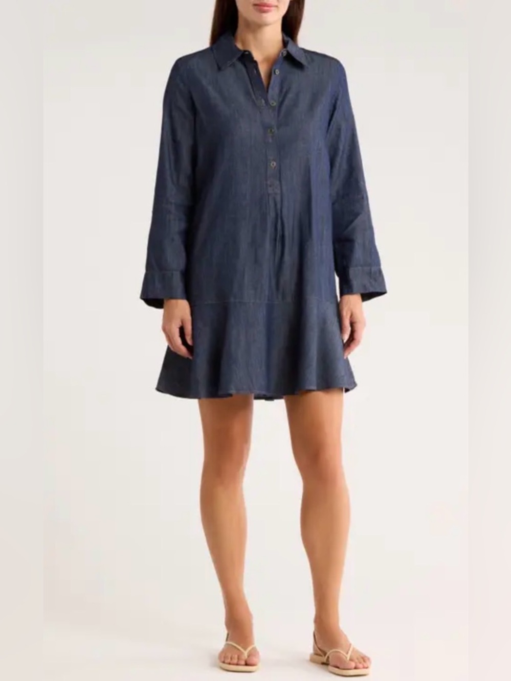 Tommy Hilfiger Navy Shirt Dress Mini